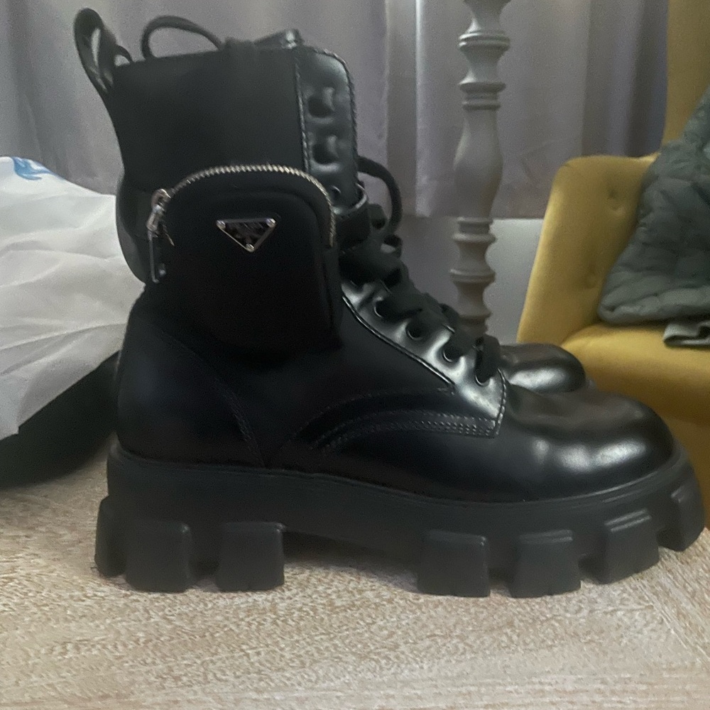Men Prada combat boots